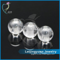 Wholesale Synthetic Well Polished White Clear Round Ball Shape CZ Beads Cubic Zirconia